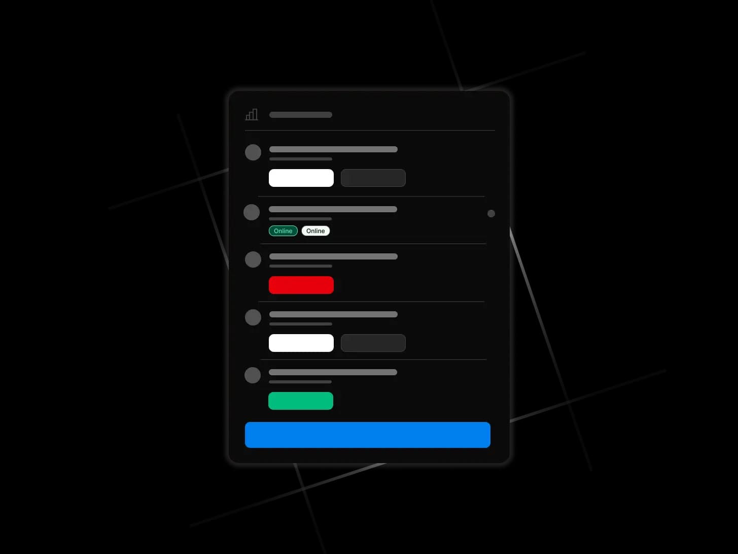 Illustration dark Widgets