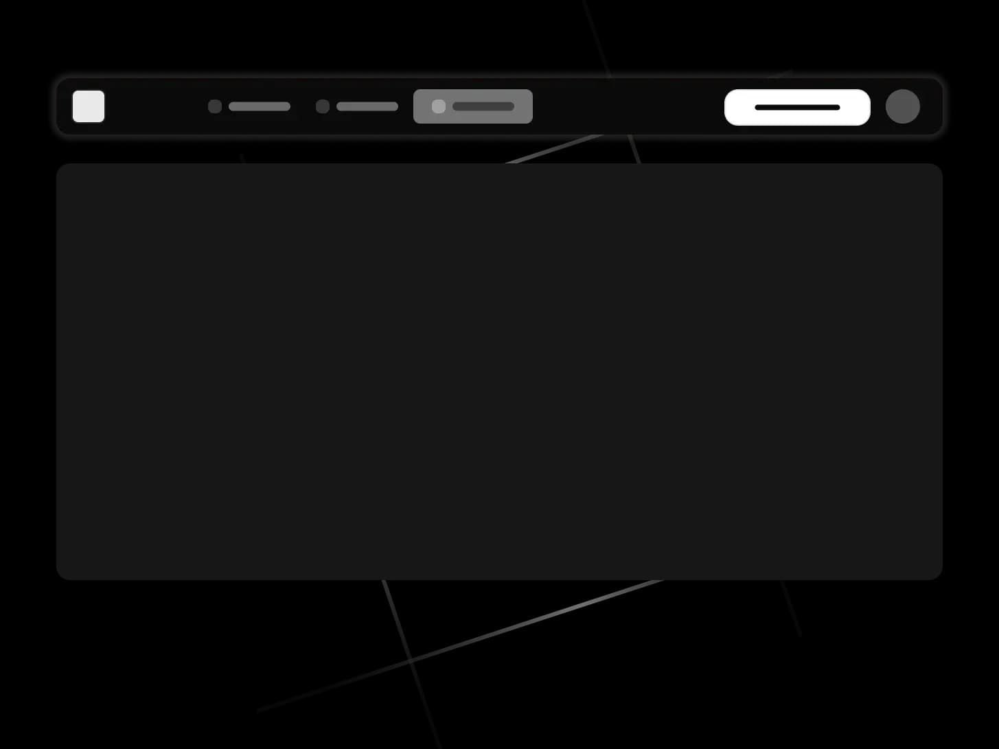 Illustration dark Header nav