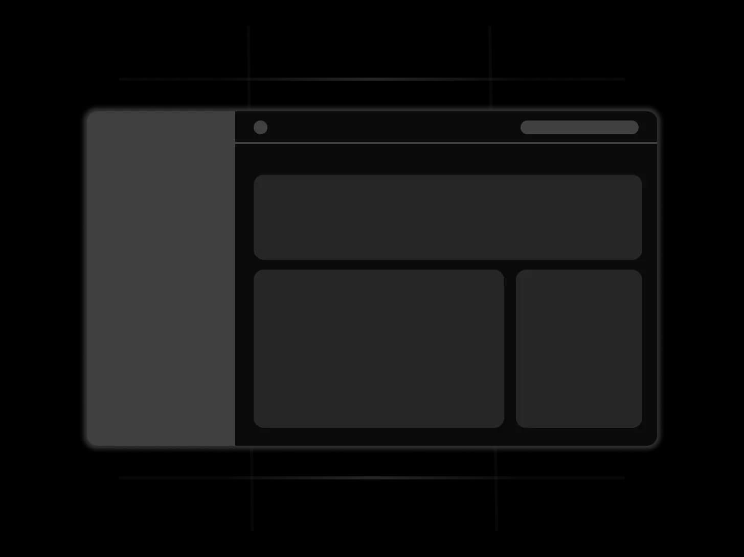 Illustration dark Application shell